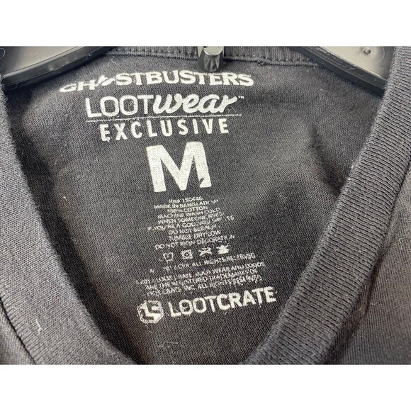 GHOSTBUSTERS Neon Colors Logo T-SHIRT Woman Med. Limited Loot Wear Crate Pink - Picture 6 of 9